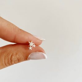 Miniatura triple estrella plata 925
