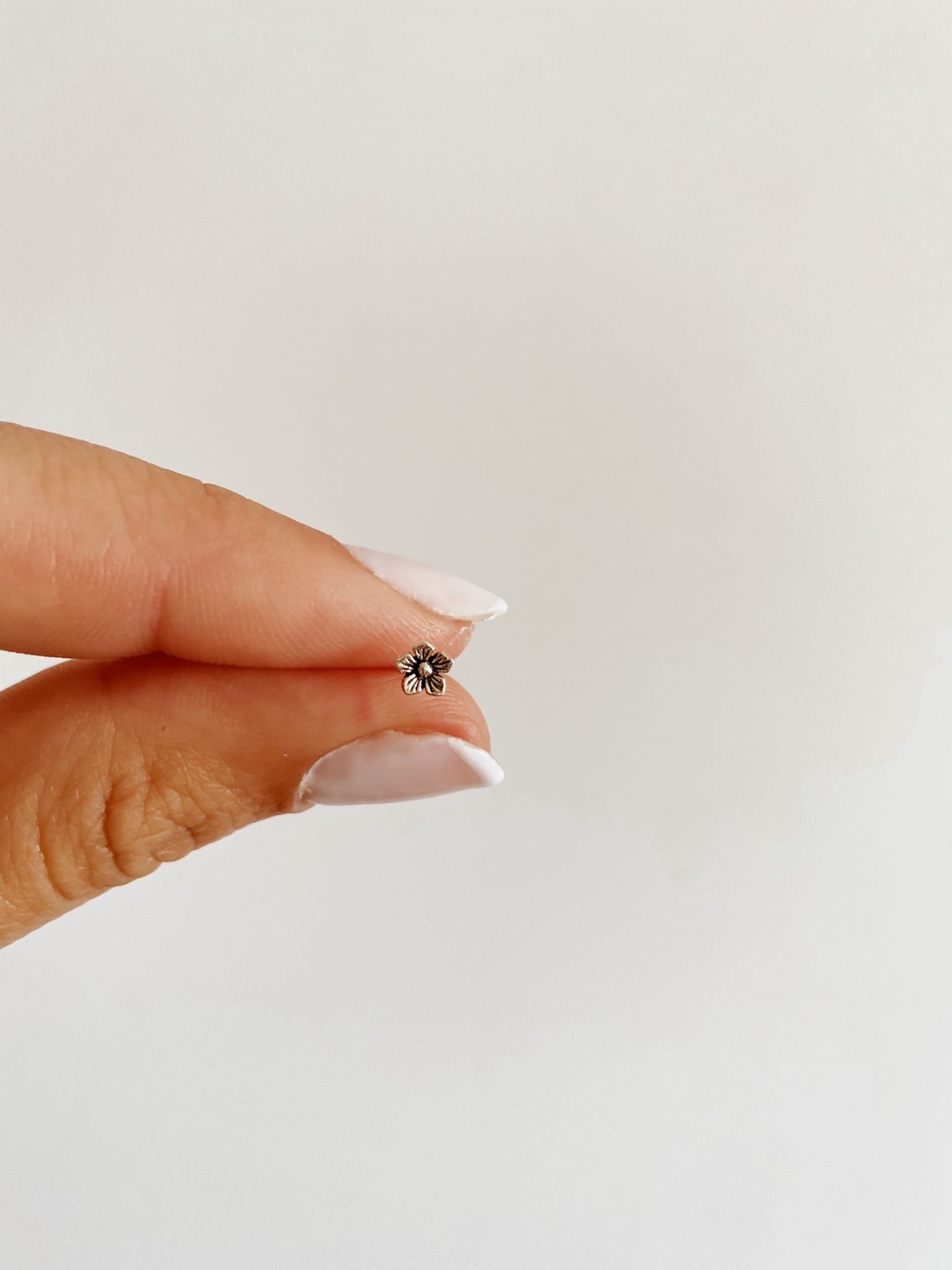 Miniatura flor plata 925
