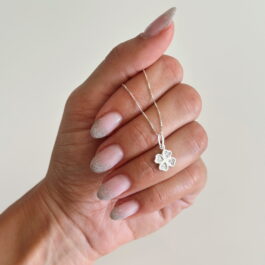 Collar dije trébol de la suerte Plata 925