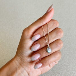 Collar dije Nácar  Plata 925