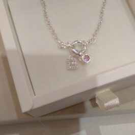 Pulsera Inicial + Dije circonia en Plata