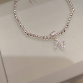 Pulsera inicial + Bolitas Plata 925
