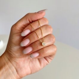 Collar Punto de Luz con baño en Oro