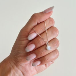 Collar dije Piedra Luna Plata 925